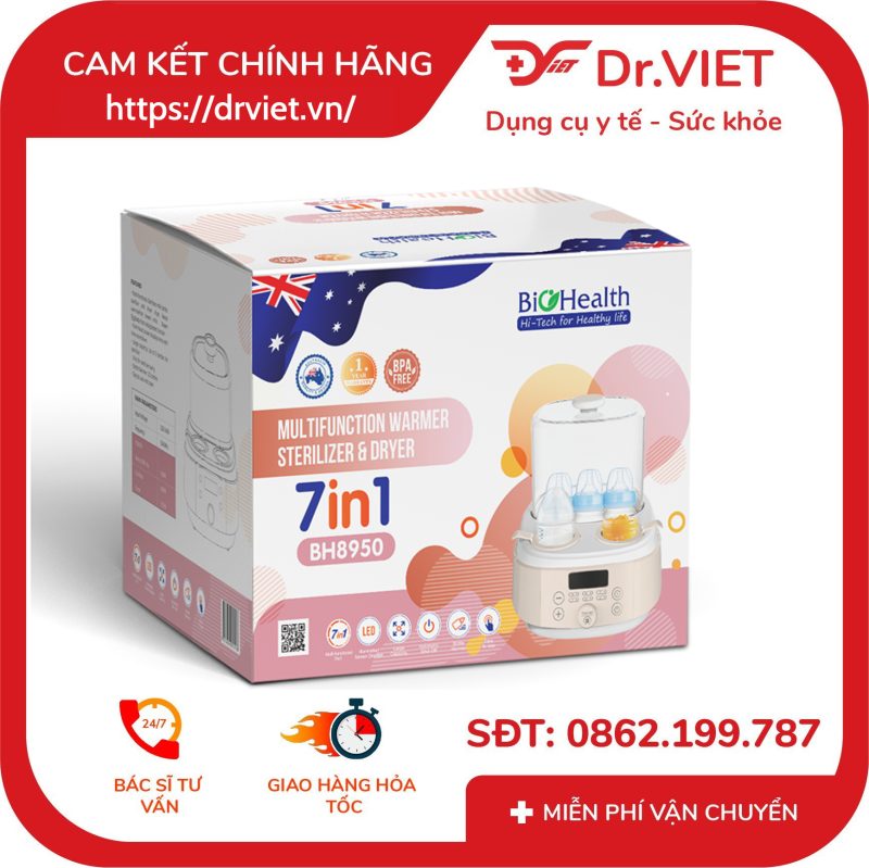 Máy Hâm Sữa Đa Năng 7in1 Biohealth BH8950