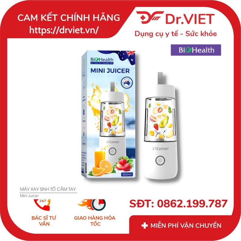 Máy xay sinh tố cầm tay đa năng Biohealth Mini Jucier