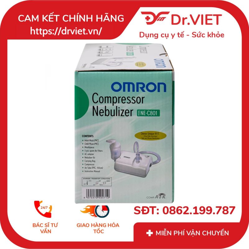 Máy xông mũi họng Omron NE-C801