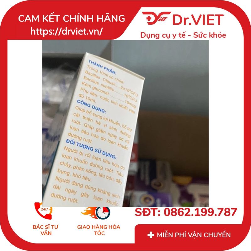 Alternative view of Men tiêu hoá Enter Bacillus cân bằng vi khuẩn đường ruột