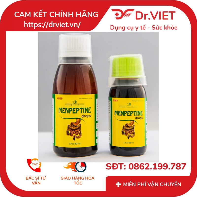 Men Tiêu Hóa Menpeptine Drops Mediphar chai 60ml 10 Men Tiêu Hóa Menpeptine Drops Mediphar chai 60ml