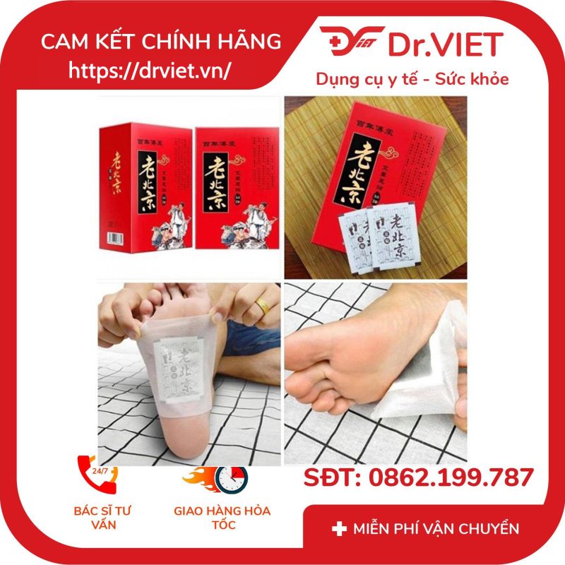 Miếng dán ngải cứu thải độc Chân Lão Bắc Kinh