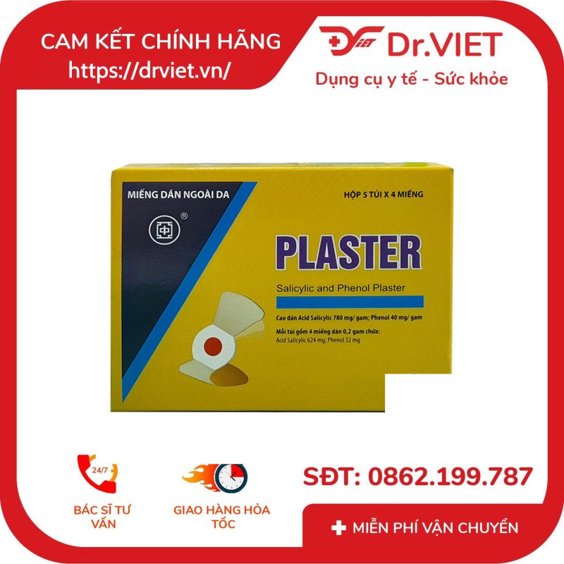 Miếng dán ngoài da Plaster trị mụn cóc 10 Miếng dán ngoài da Plaster trị mụn cóc