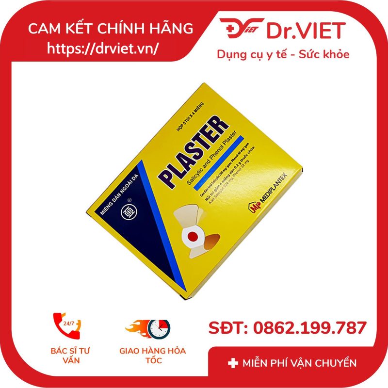 Miếng dán ngoài da Plaster trị mụn cóc 9 Miếng dán ngoài da Plaster trị mụn cóc