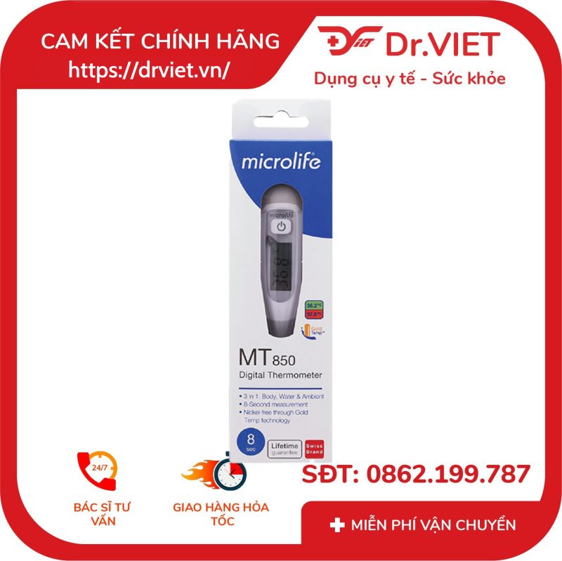 Nhiệt Kế Điện Tử Dạng Bút Microlife MT850