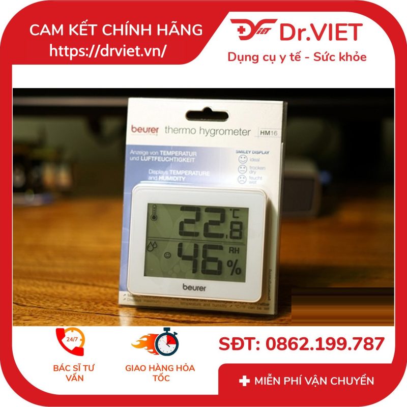 Nhiệt ẩm kế Beurer HM16 8 Nhiệt ẩm kế Beurer HM16