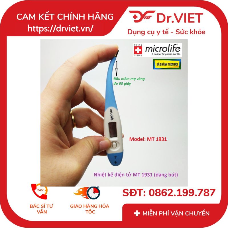 Nhiệt kế điện tử Microlife MT1931 11 Nhiệt kế điện tử Microlife MT1931