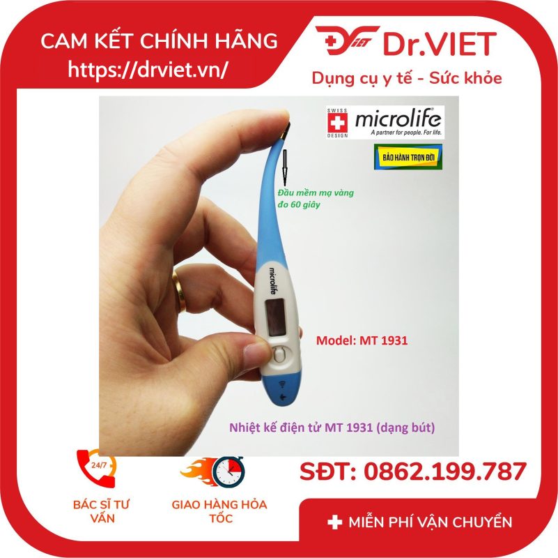 Nhiệt kế điện tử Microlife MT1931 14 Nhiệt kế điện tử Microlife MT1931
