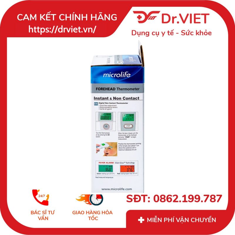Nhiệt kế hồng ngoại Microlife FR1MF1 10 Nhiệt kế hồng ngoại Microlife FR1MF1