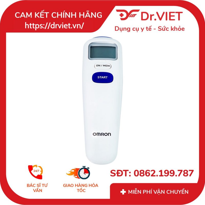 Nhiệt kế đo trán Omron Forehead Thermometer MC-720 18 Nhiệt kế đo trán Omron Forehead Thermometer MC-720