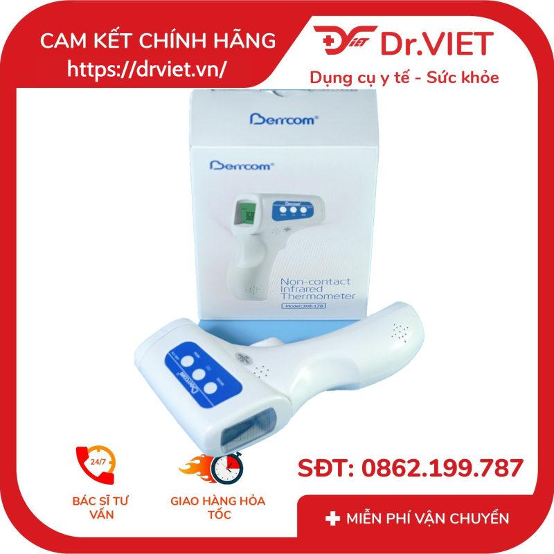 Nhiệt kế đo trán không tiếp xúc Berrcom JXB-178 10 Nhiệt kế đo trán không tiếp xúc Berrcom JXB-178