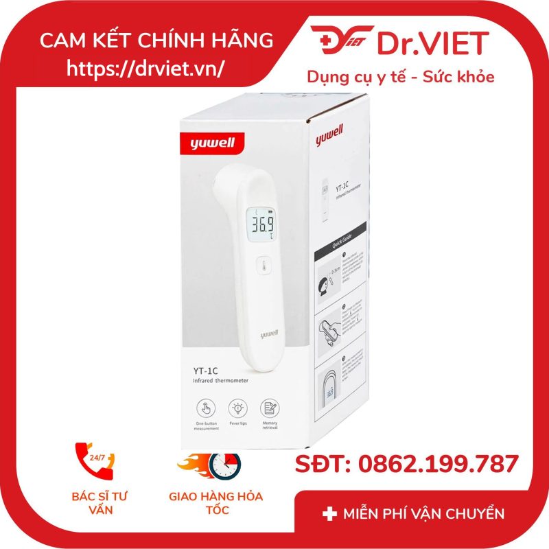 Nhiệt kế hồng ngoại Yuwell YT-1C 17 Nhiệt kế hồng ngoại Yuwell YT-1C