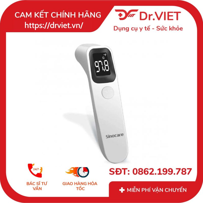 Nhiệt kế hồng ngoại đo trán AET - R1D1 Sinocare