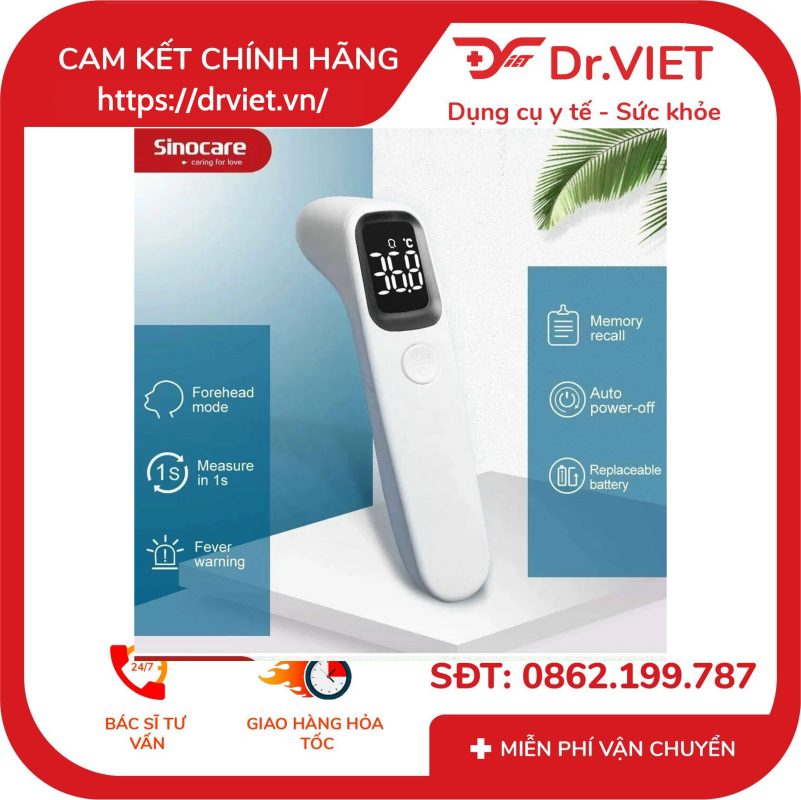 Nhiệt kế hồng ngoại đo trán AET - R1D1 Sinocare 14 Nhiệt kế hồng ngoại đo trán AET - R1D1 Sinocare