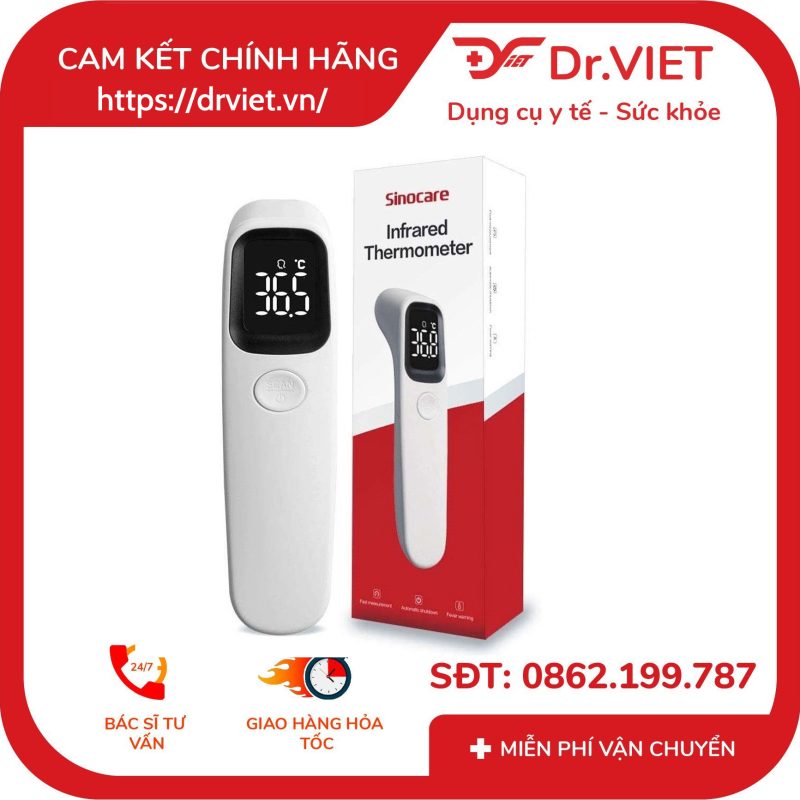 Nhiệt kế hồng ngoại đo trán AET - R1D1 Sinocare