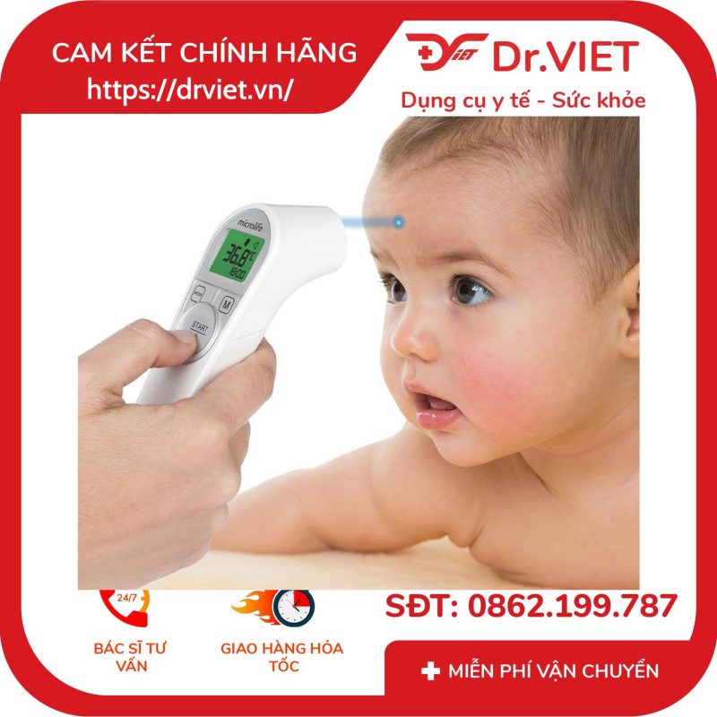Nhiệt kế hồng ngoại đo trán Microlife NC200 12 Nhiệt kế hồng ngoại đo trán Microlife NC200