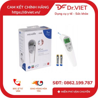 Nhiệt kế hồng ngoại đo trán Microlife NC200 17 Nhiệt kế hồng ngoại đo trán Microlife NC200