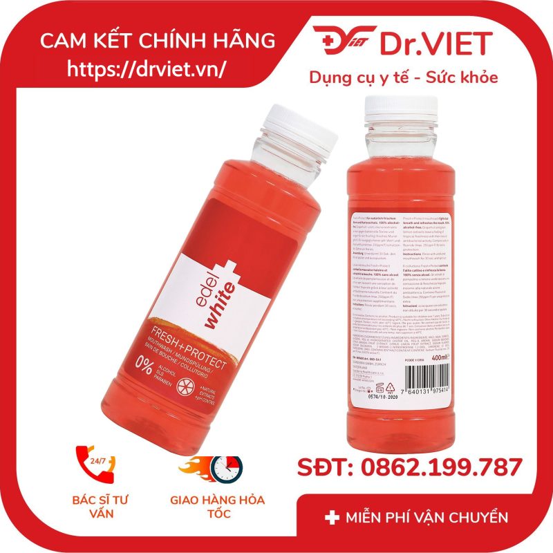 Nước súc miệng chăm sóc toàn diện Fresh+ Protect EdelWhite 11 Nước súc miệng chăm sóc toàn diện Fresh+ Protect EdelWhite