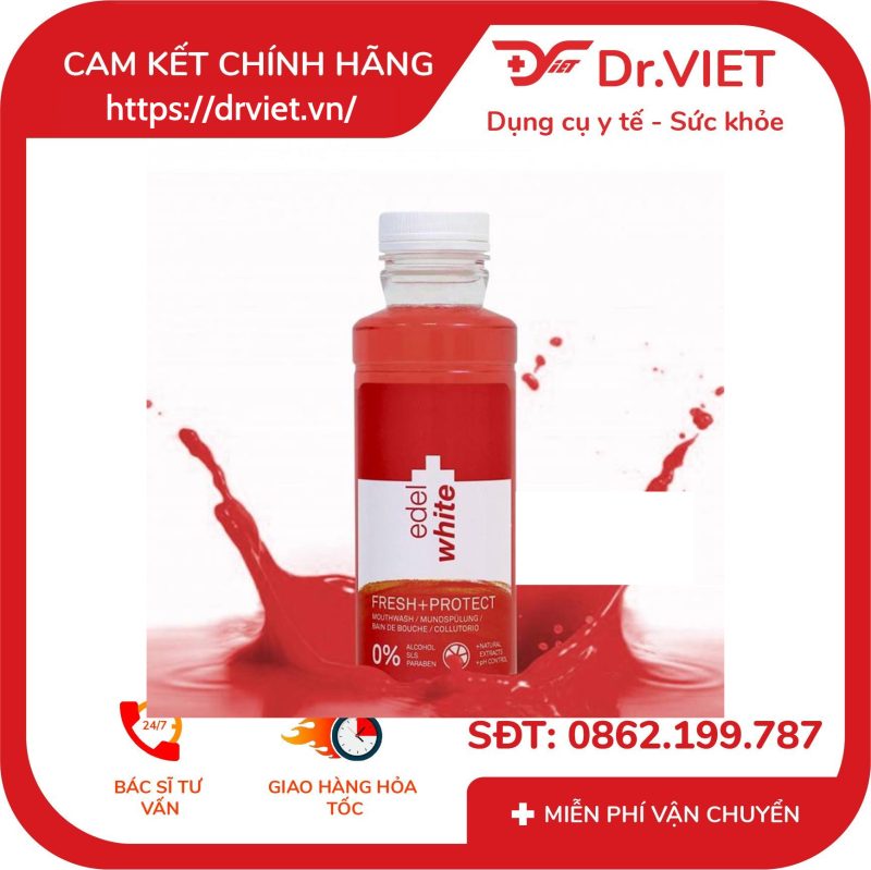 Nước súc miệng chăm sóc toàn diện Fresh+ Protect EdelWhite