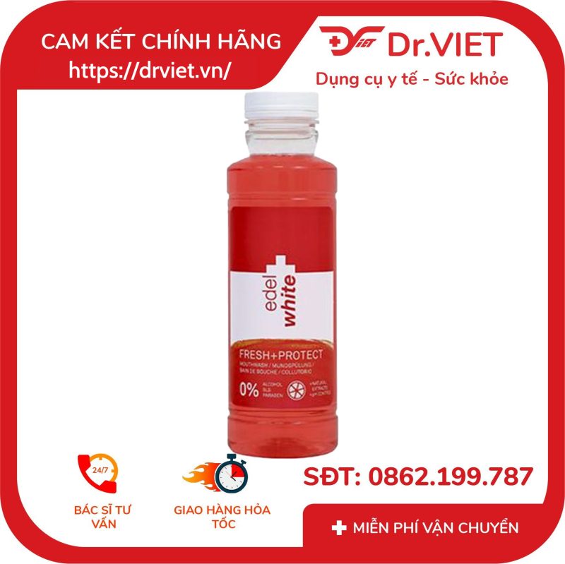 Nước súc miệng chăm sóc toàn diện Fresh+ Protect EdelWhite