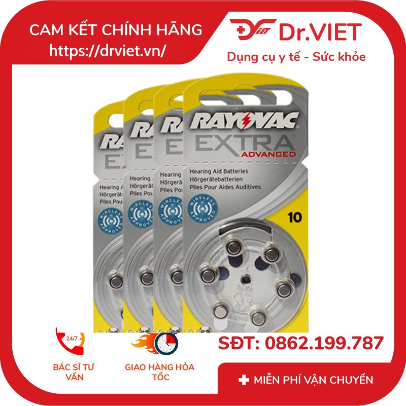 Pin máy trợ thính Rayovac A10 Extra Advanced