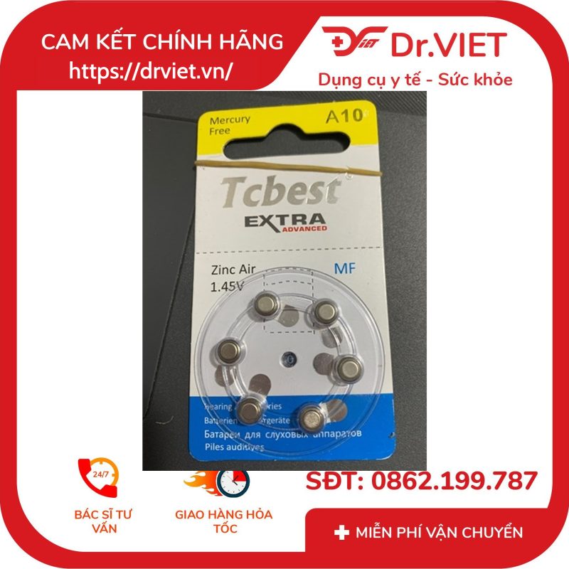 Pin lẻ A10 dùng cho máy trợ thính Biohealth JH-907