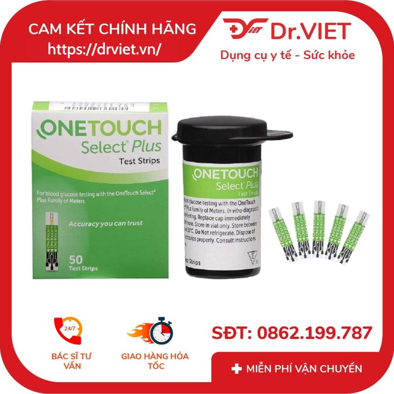 Máy Đo Đường Huyết One Touch Select Plus và Que thử đường huyết 14 Máy Đo Đường Huyết One Touch Select Plus và Que thử đường huyết