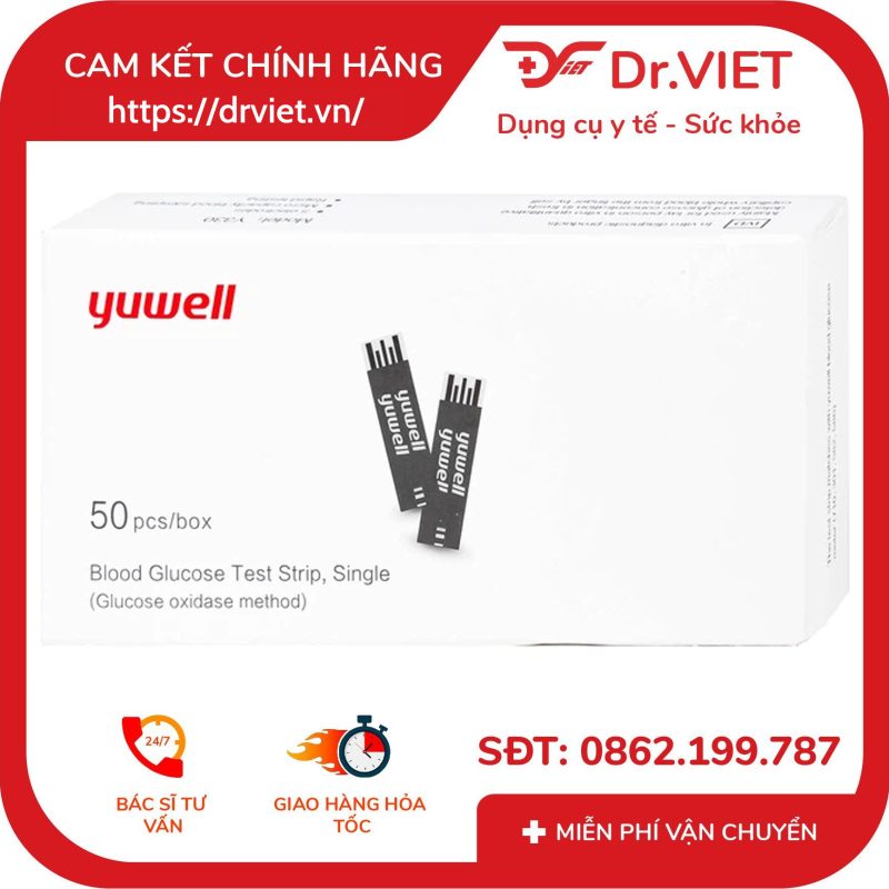 Que thử đường huyết Yuwell Y330 16 Que thử đường huyết Yuwell Y330