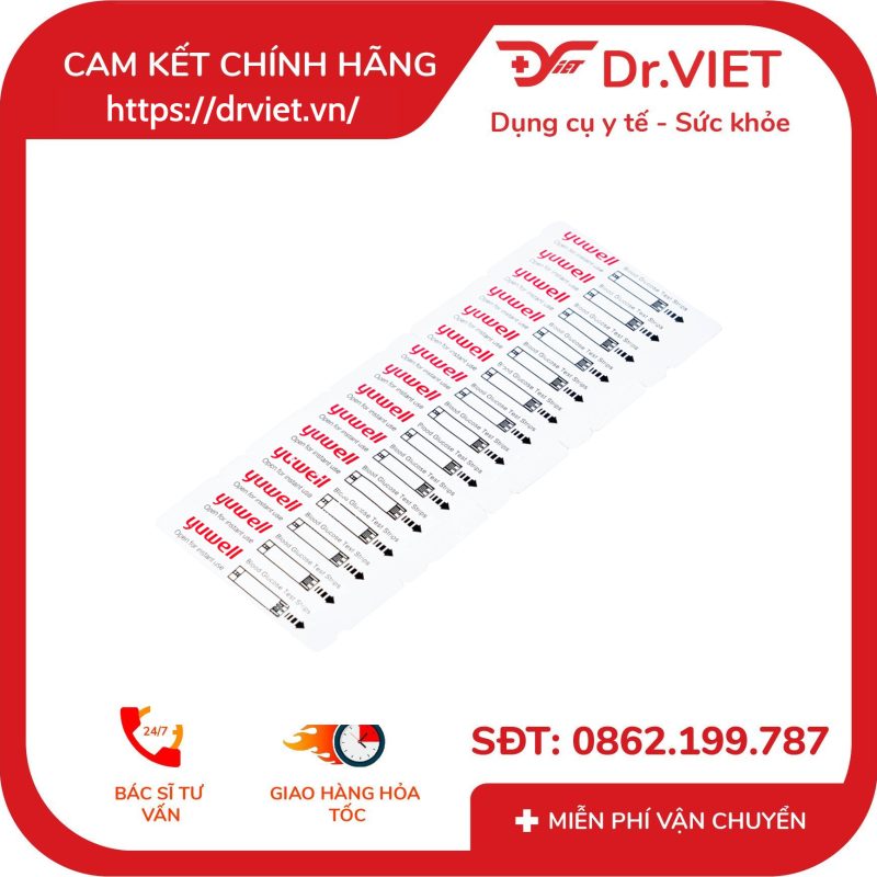 Que thử đường huyết Yuwell Y330 15 Que thử đường huyết Yuwell Y330