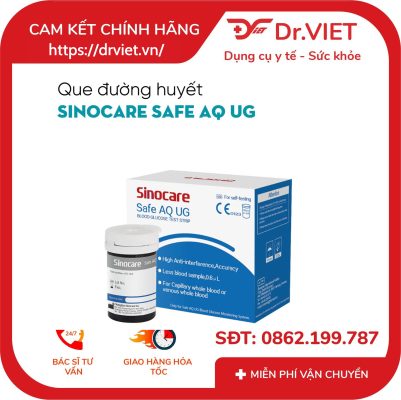 Que thử đường huyết máy Safe AQ UG 17 Que thử đường huyết máy Safe AQ UG