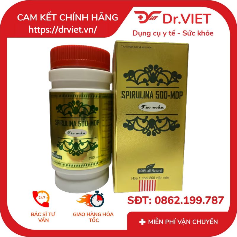 Tảo xoắn Spirulina 500 MDP