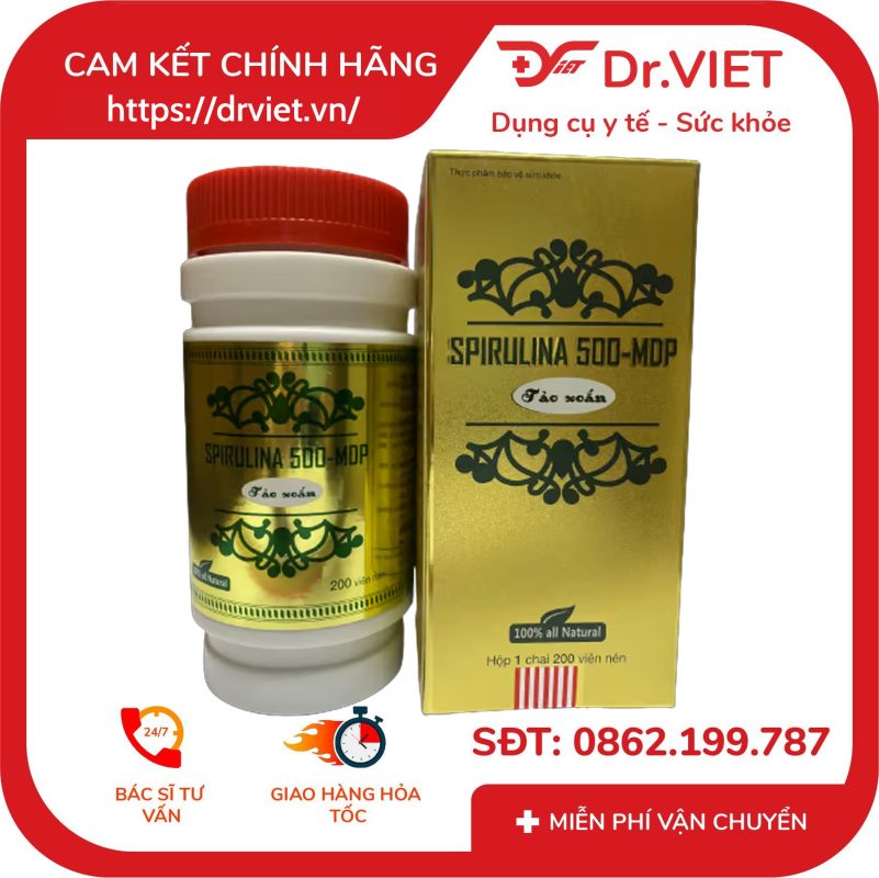 Tảo xoắn Spirulina 500 MDP 14 Tảo xoắn Spirulina 500 MDP