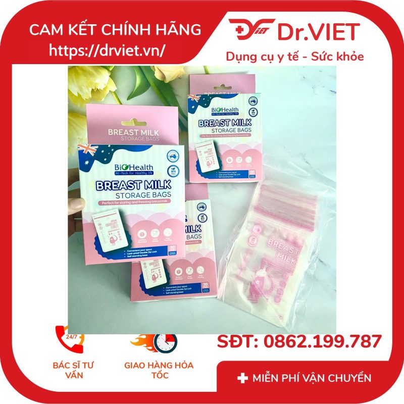 Túi trữ sữa Biohealth 150ml