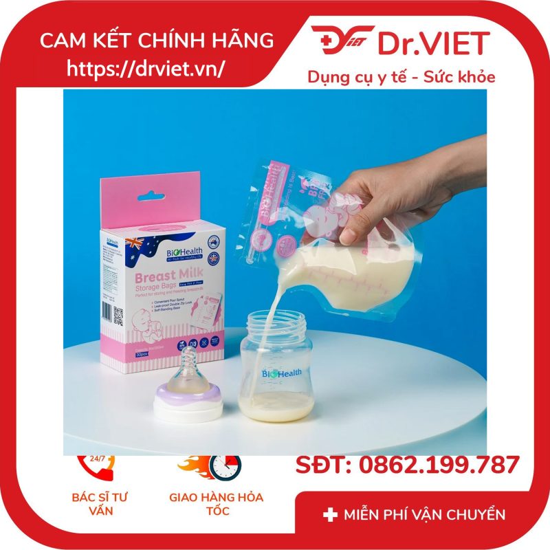 Túi trữ sữa Biohealth 250ml