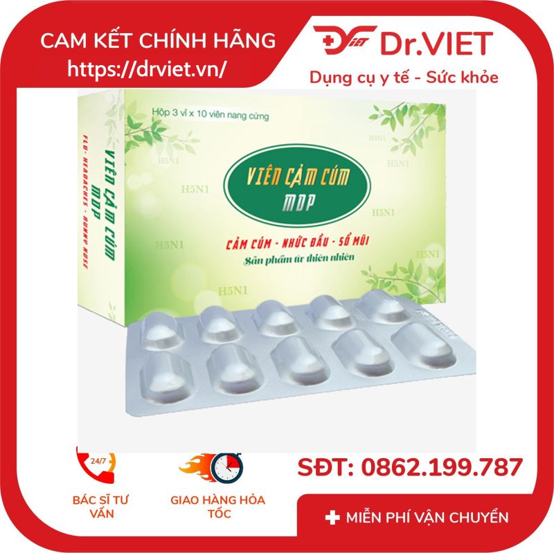 Viên Cảm Cúm MDP - Làm giảm các triệu chứng cảm cúm, cảm lạnh
