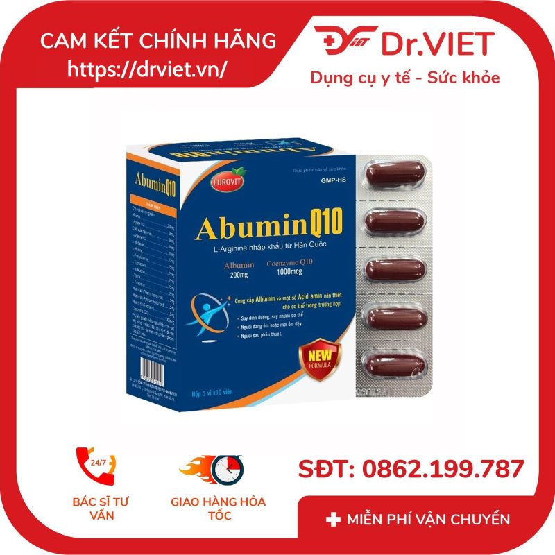 Viên uống ABUMIN Q10 hộp 50 viên tăng cường chức năng gan