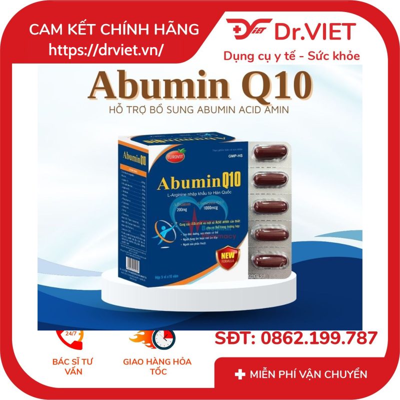 Viên uống ABUMIN Q10 hộp 50 viên tăng cường chức năng gan