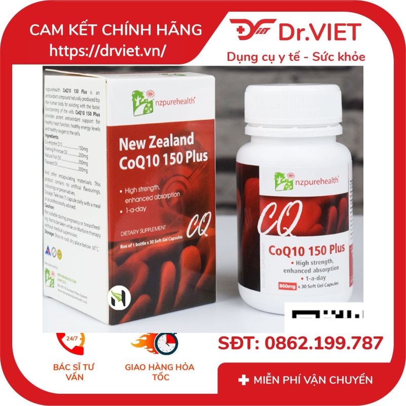 Viên Uống Bổ Tim Mạch Chống Oxy Hóa CoQ10 150 Plus 14 Viên Uống Bổ Tim Mạch Chống Oxy Hóa CoQ10 150 Plus