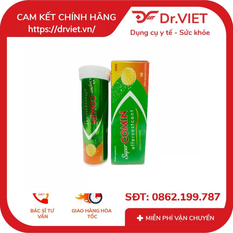 Viên sủi Supercomin Effervescent Bổ sung vitamin 16 Viên sủi Supercomin Effervescent Bổ sung vitamin