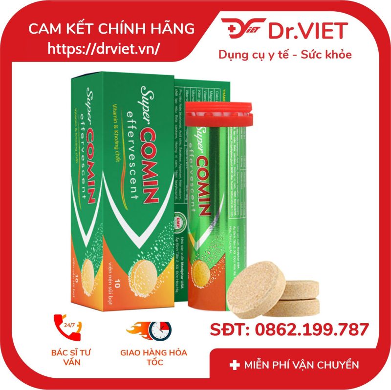 Viên sủi Supercomin Effervescent – Bổ sung vitamin