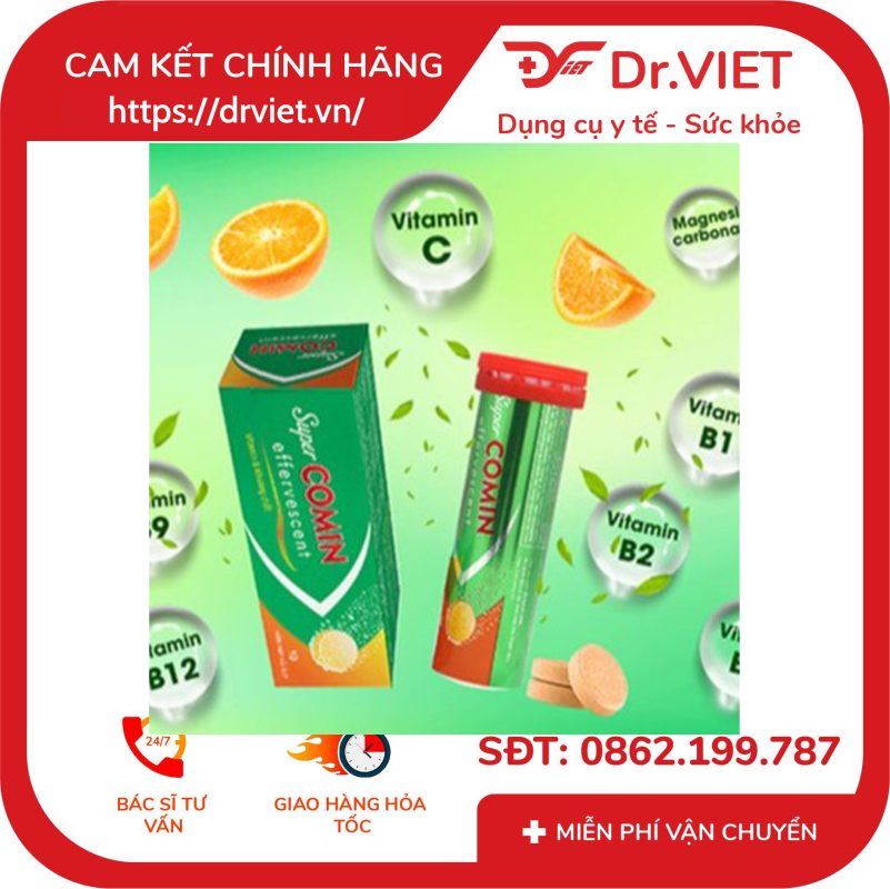 Viên sủi Supercomin Effervescent – Bổ sung vitamin 17 Viên sủi Supercomin Effervescent – Bổ sung vitamin