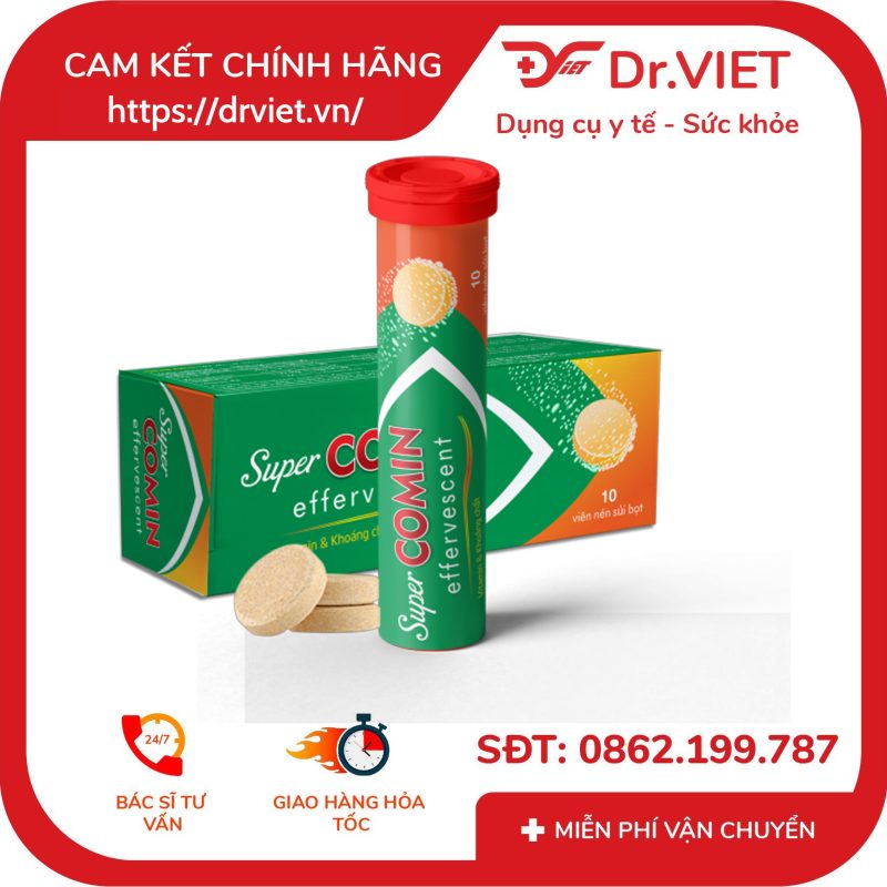 Viên sủi Supercomin Effervescent Bổ sung vitamin 17 Viên sủi Supercomin Effervescent Bổ sung vitamin