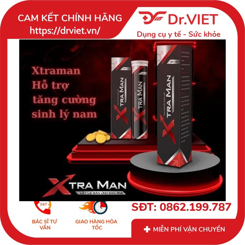 Viên sủi Xtra Man hỗ trợ tăng cường sinh lý nam giới