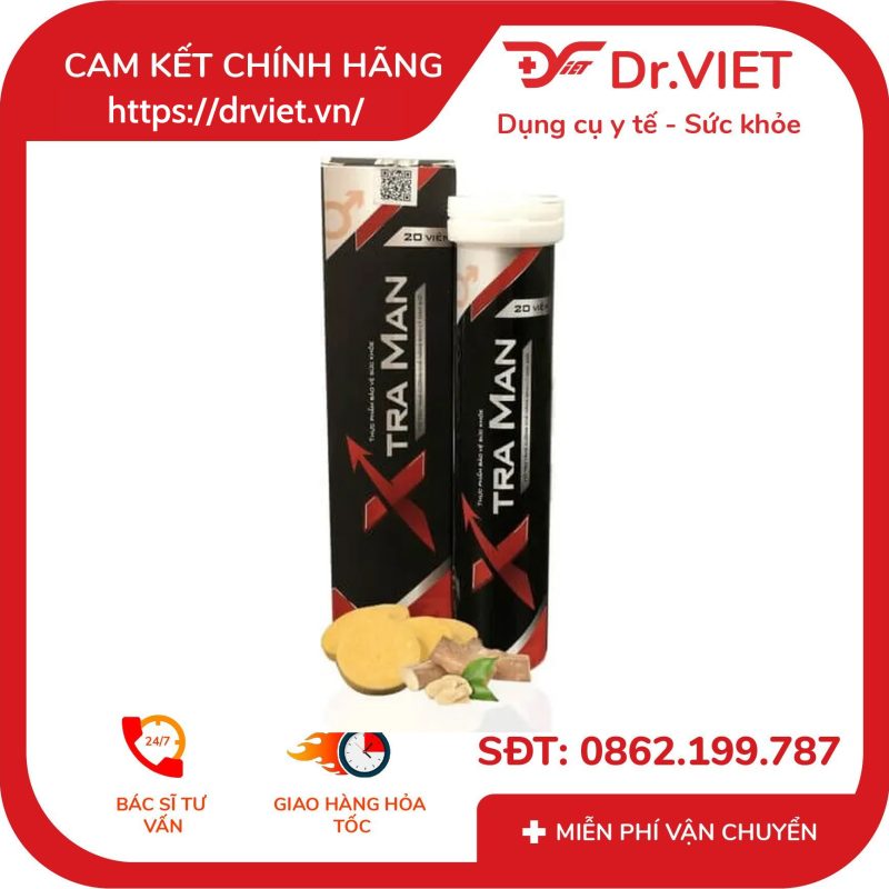 Viên sủi Xtra Man hỗ trợ tăng cường sinh lý nam giới