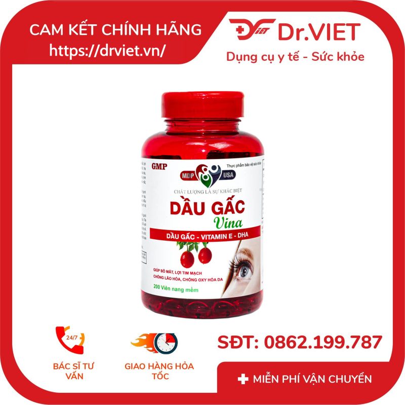 Viên uống Dầu Gấc Vina
