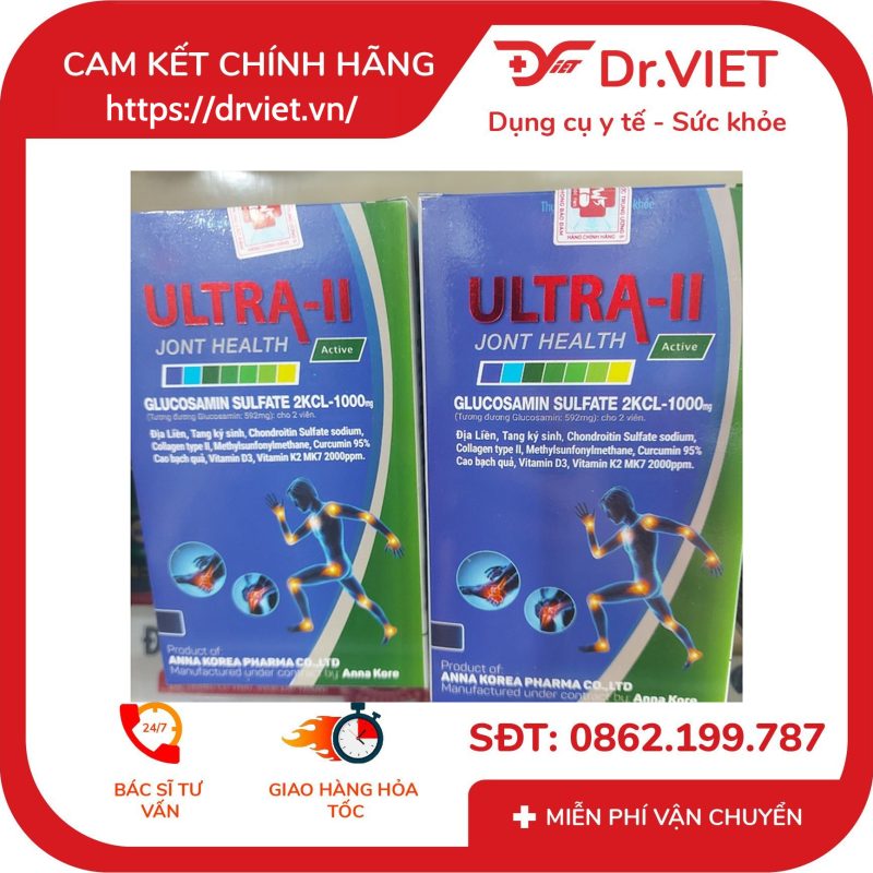 Viên uống bổ khớp Ultra-II ANNA KOREA hộp 1 lọ 30 viên 11 Viên uống bổ khớp Ultra-II ANNA KOREA hộp 1 lọ 30 viên