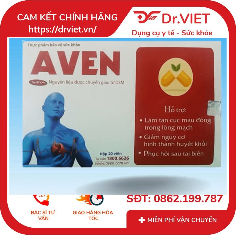 Viên uống bổ máu AVEN hỗ trợ tan máu đông 10 Viên uống bổ máu AVEN hỗ trợ tan máu đông