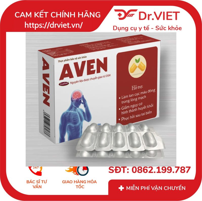 Viên uống bổ máu AVEN hỗ trợ tan máu đông