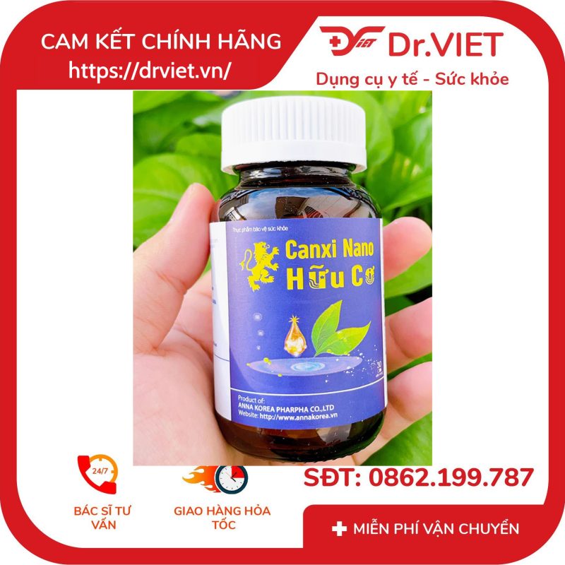 Viên uống bổ sung Canxi Nano Hữu Cơ hộp 1 lọ 30 viên 15 Viên uống bổ sung Canxi Nano Hữu Cơ hộp 1 lọ 30 viên