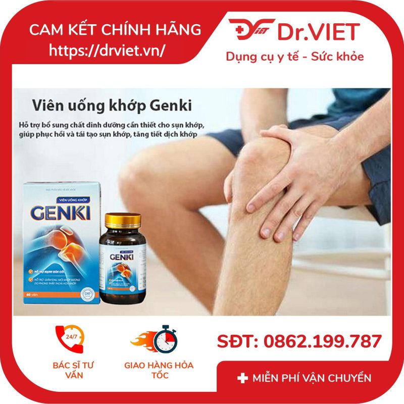 Viên uống khớp Genki hỗ trợ mạnh gân cốt 60 viên 11 Viên uống khớp Genki hỗ trợ mạnh gân cốt 60 viên